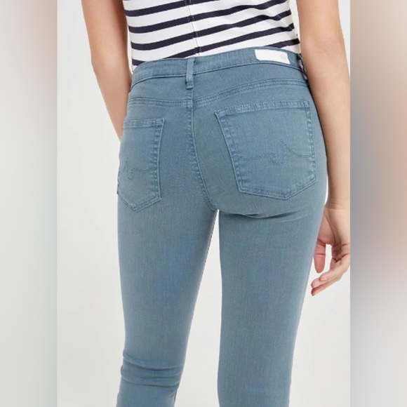 AG Adriano Goldschmied Prima Ankle Cigarette Women's Blue Skinny Jeans - Picture 2 of 14